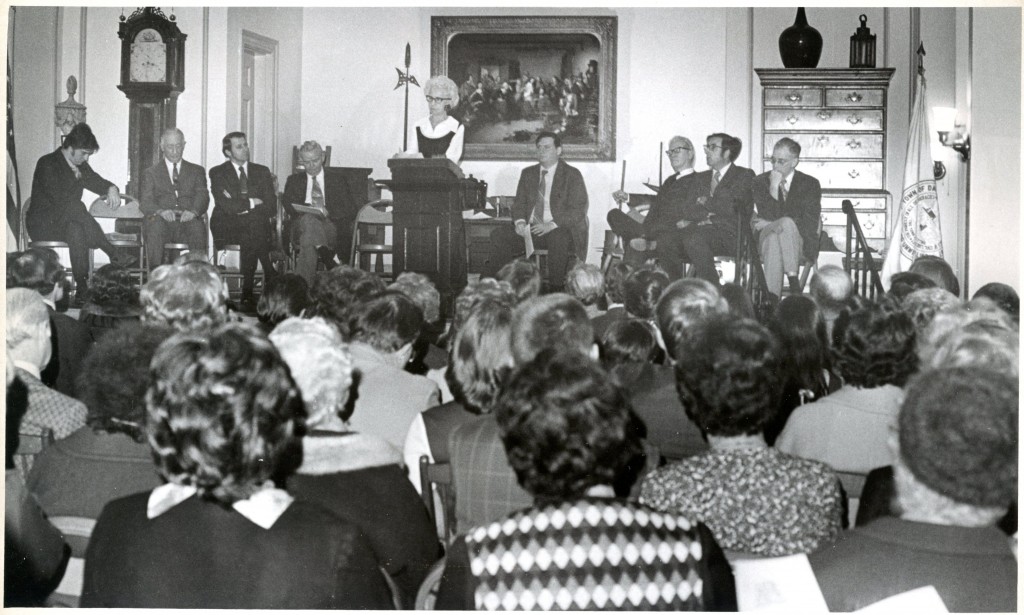 Dedication program on the establishment of the Danvers Archival Center, April 1, 1973
