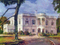 Jack Jones painting of the Peabody Institute Library, Danvers