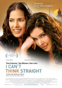 DVD cover of I Can't Think Straight with tagline "Two Cultures. Two Women. One Love."
